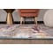 World Rug Gallery Distressed Abstract Watercolor Runner Rug 2' x 7' Multi 928MULTI2X7 - alternate 7